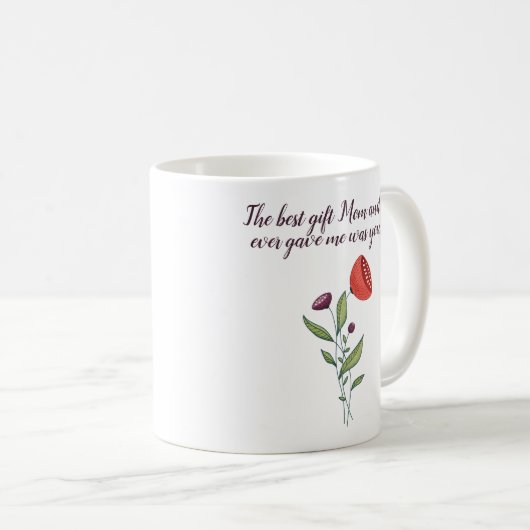 Big Sis Little Sister Sweet Quote Wilde Blume Kaffeetasse (VorderseiteRechts)