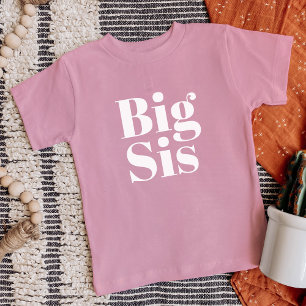 Big Sis   Matching Sibling Family Baby T-shirt