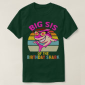 Big Sis of the Shark Birthday Schwester Matching F T-Shirt (Design vorne)