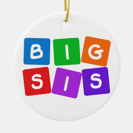 Big Sis-Ornamente Keramik Ornament (Vorne)
