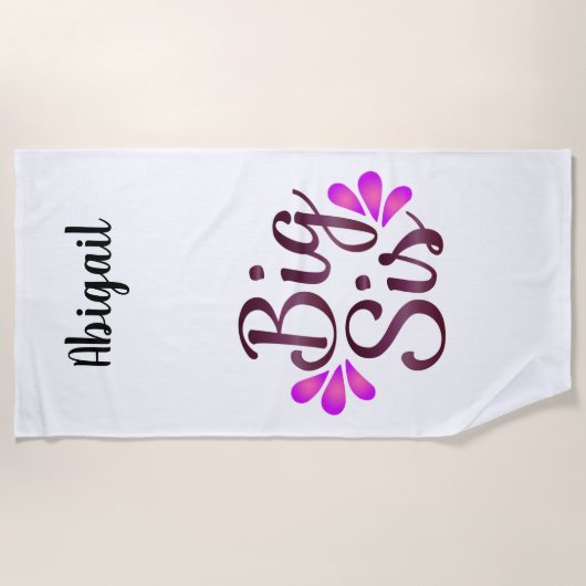 Big Sis Strandtuch (Vorderseite)