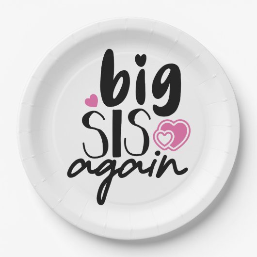 Big Sis Wieder Pappteller (Vorderseite)