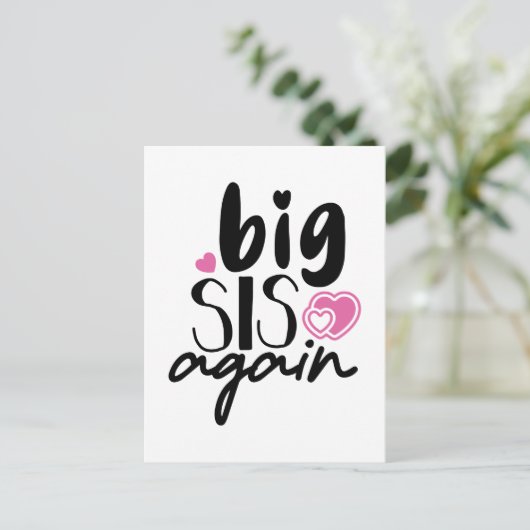 Big Sis Wieder Postkarte (Stehend Vorderseite)
