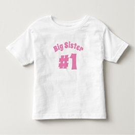 Big Sister #1 individuell anpassbar Kleinkind T-shirt