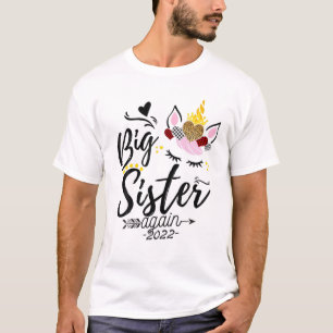 Big Sister 2022 Einhorn Leopard bald zu großen Si T-Shirt
