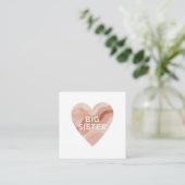 Big Sister Abstract Heart Enclosure Card Begleitkarte (Stehend Vorderseite)