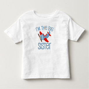 Big Sister Airplane Kleinkind T-shirt