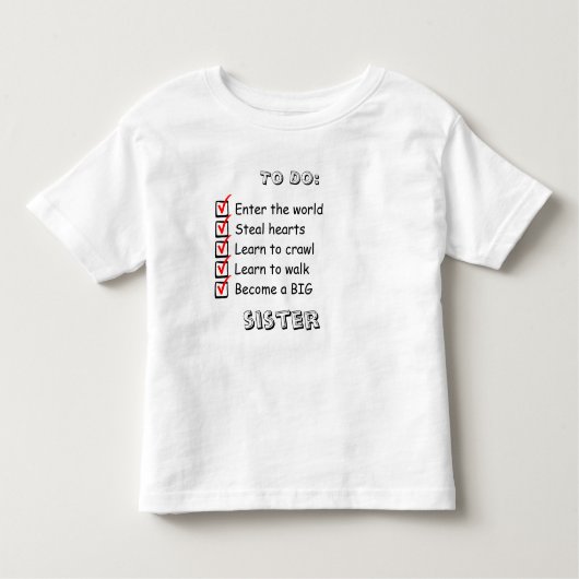 Big Sister Announctions Shirt (Vorderseite)