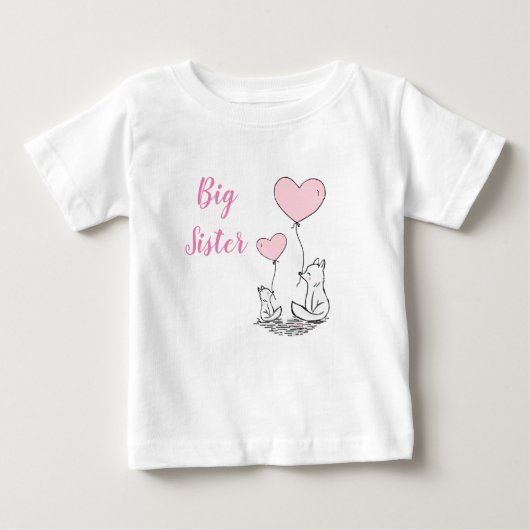 Big Sister Baby T-shirt (Vorderseite)