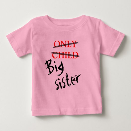 Big Sister Baby T-shirt (Vorderseite)