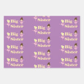 Big Sister Ballerina Sibling Geschenkpapier Set (Vorderseite 3)