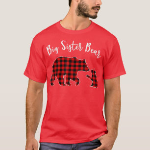 Big Sister Bar Shirt, Red Buffalo Kariert Big Sist T-Shirt