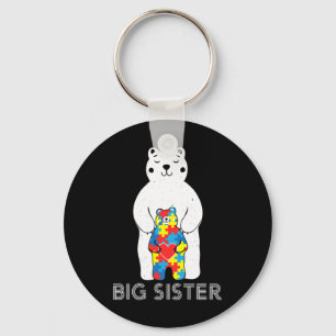 Big Sister Bären Autismus Sensibilisierung Liebe U Schlüsselanhänger