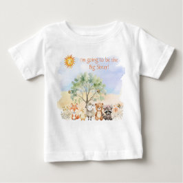 Big Sister, Big Brother Woodland Wildlife T - Shir Baby T-shirt