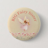 Big Sister Birthday Fairy Button (Vorderseite)