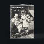 Big Sister Birthday, Siblings Sisters Karte<br><div class="desc">Big Sister glücklich Geburtstag,  Geschwister Familie Special Day Grußkarte. Personalisieren Sie diese Karte,  wenn Sie möchten!</div>