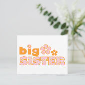 Big Sister Blume Postkarte (Stehend Vorderseite)