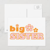 Big Sister Blume Postkarte (Vorne/Hinten)