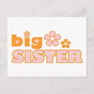 Big Sister Blume Postkarte
