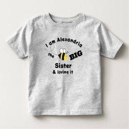 Big Sister Bumble Bee and Love it Gray T - Shirt