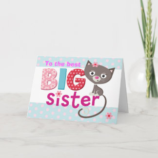 BIG Sister Cat Karte