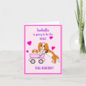 Big Sister Cavalier King Charles Spaniel Name Karte (Vorderseite)