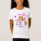 Big Sister Cavalier King Charles Spaniel Name T-Shirt (Vorderseite)
