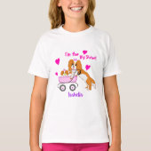 Big Sister Cavalier King Charles Spaniel Name T-Shirt (Vorderseite)