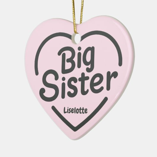 Big Sister Celebration Ornament (Links)
