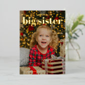 Big Sister Christmas Pregnancy Ankündigung (Stehend vorne)