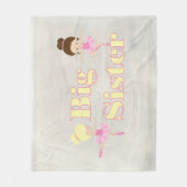 Big Sister Dancing Ballerina Fleecedecke (Vorderseite)