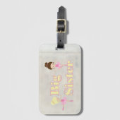 Big Sister Dancing Ballerina Gepäckanhänger (Vorderseite Vertikal)