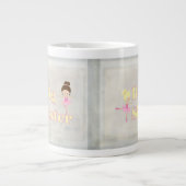 Big Sister Dancing Ballerina Sibling Jumbo-Tasse (Vorderseite)