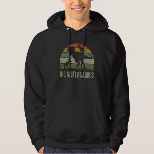 Big Sister Dinosaurier T Rex Big Sistersaurus 2 Ki Hoodie