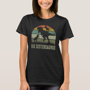 Big Sister Dinosaurier T Rex Big Sistersaurus 2 Ki T-Shirt