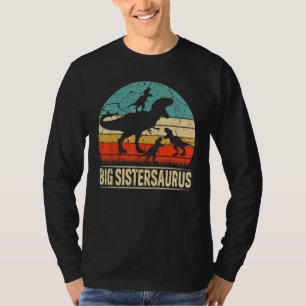 Big Sister Dinosaurier T Rex Big Sistersaurus 3 Ki T-Shirt