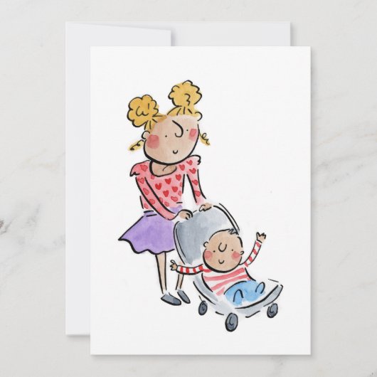 Big Sister Einladung (Vorderseite)