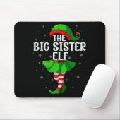 Big Sister Elf Christmas Girls Women Elf Squad Xma Mousepad (Mit Mouse)