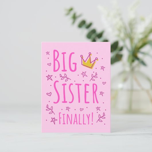 Big Sister Endlich III Postkarte (Stehend Vorderseite)