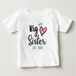 Big Sister EST 2021, Schwangerschaft offenbart Baby T-shirt