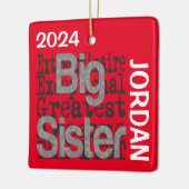 Big Sister Extraordinaire CUSTOM Keramikornament (Links)