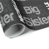 Big Sister Extraordinaire Geschenkpapier (Rolleneckpunkt)