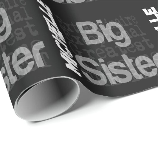 Big Sister Extraordinaire Geschenkpapier (Rolleneckpunkt)