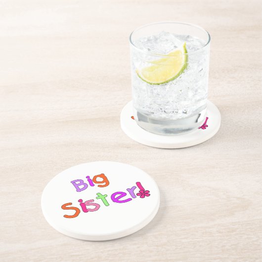Big Sister Geschenke Getränkeuntersetzer (Seite)