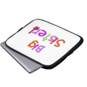 Big Sister Geschenke Laptopschutzhülle (Vorne Knopf)