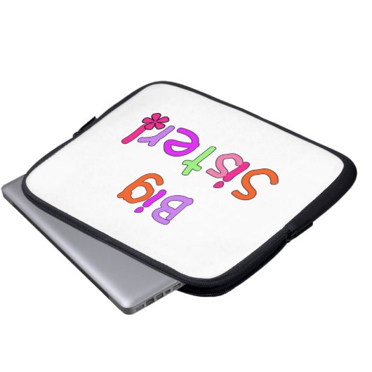 Big Sister Geschenke Laptopschutzhülle (Vorne Knopf)
