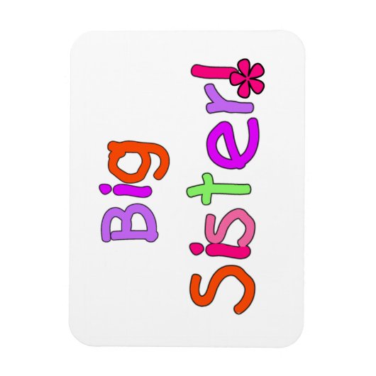 Big Sister Geschenke Magnet (Vertikal)