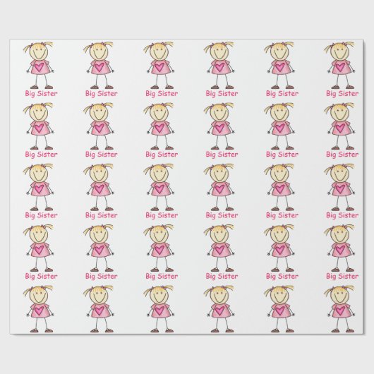 Big Sister Geschenkpapier (Flach)