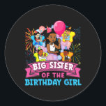 Big Sister Gracie's Corner Birthday Dolls Niedlich Runder Aufkleber<br><div class="desc">Big Sister Gracie's Corner Birthday Dolls Niedliches Party Geschenk</div>