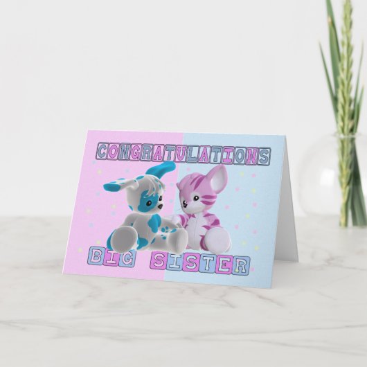 Big Sister gratuliert Karte (Vorderseite)